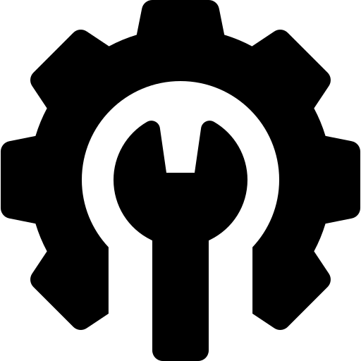 icon of spanner and gear